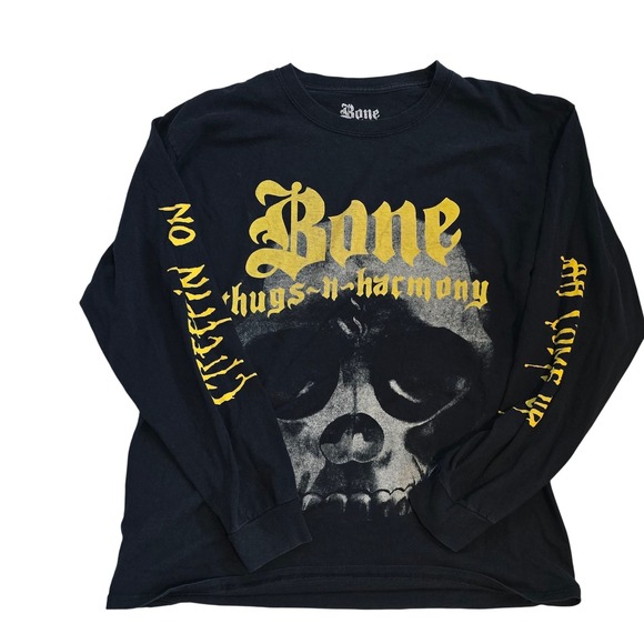 Ripple Junction Other - Bone Thugs N Harmony Skull Graphic Long‎ Sleeve T Shirt Mens L Hip Hop Rap